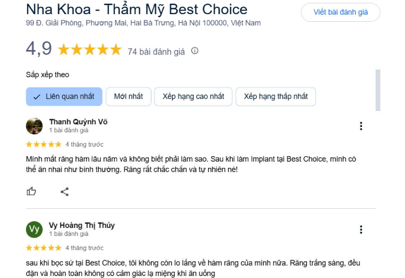 Đánh giá niềng răng trong suốt tại Hà Nội uy tín